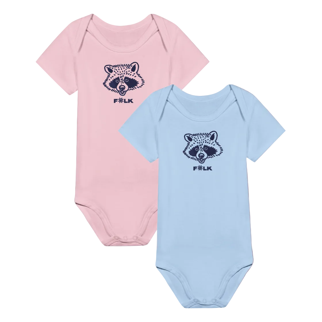 FOLK Embroidered Raccoon Baby Bodysuit