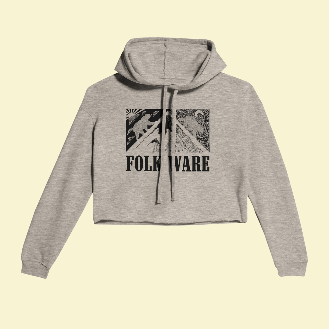 FOLK Ware Bear Mountain Women's Cropped Hoodie