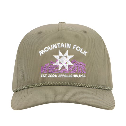 FOLK Ware Olive Green Corduroy Hat