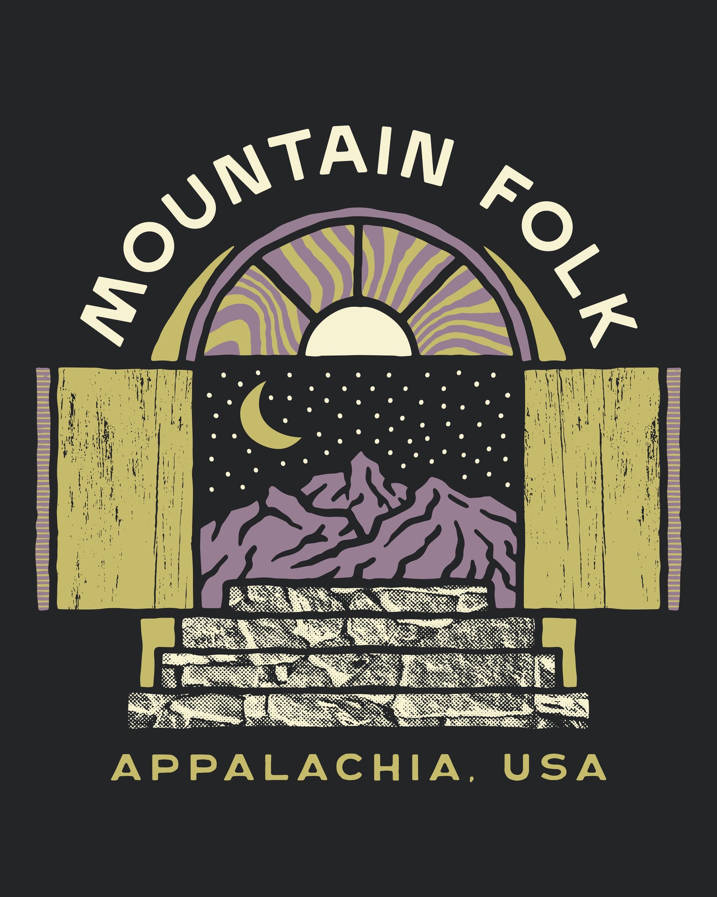 Mountain FOLK Starry Night Zip Hoodie