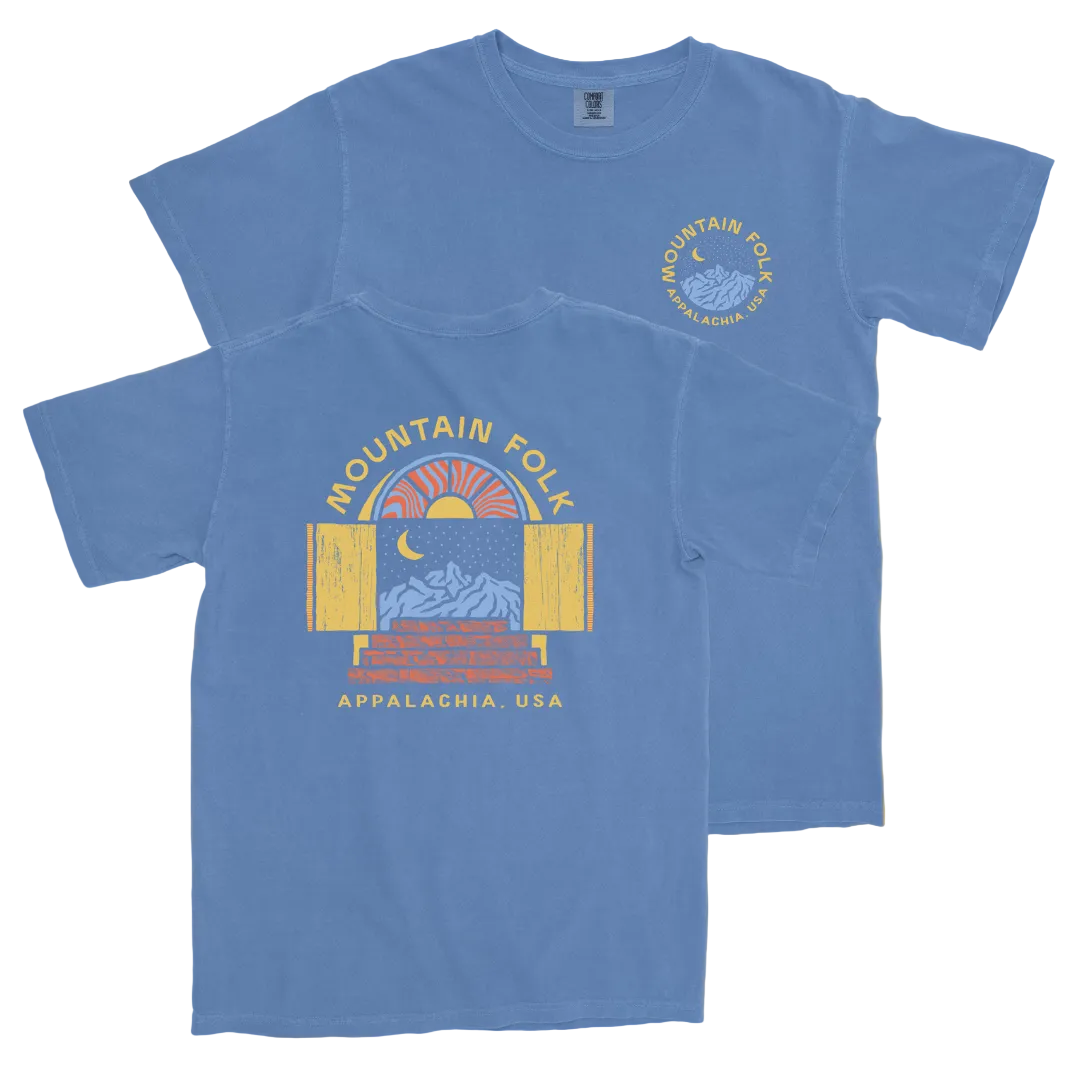 Mountain FOLK Blue Starry Night T-Shirt